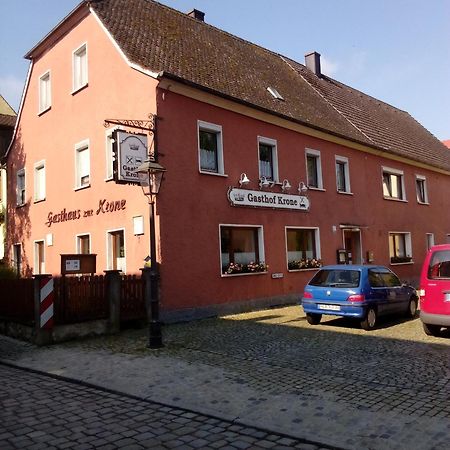 Gasthof Zur Krone Burghaslach Esterno foto