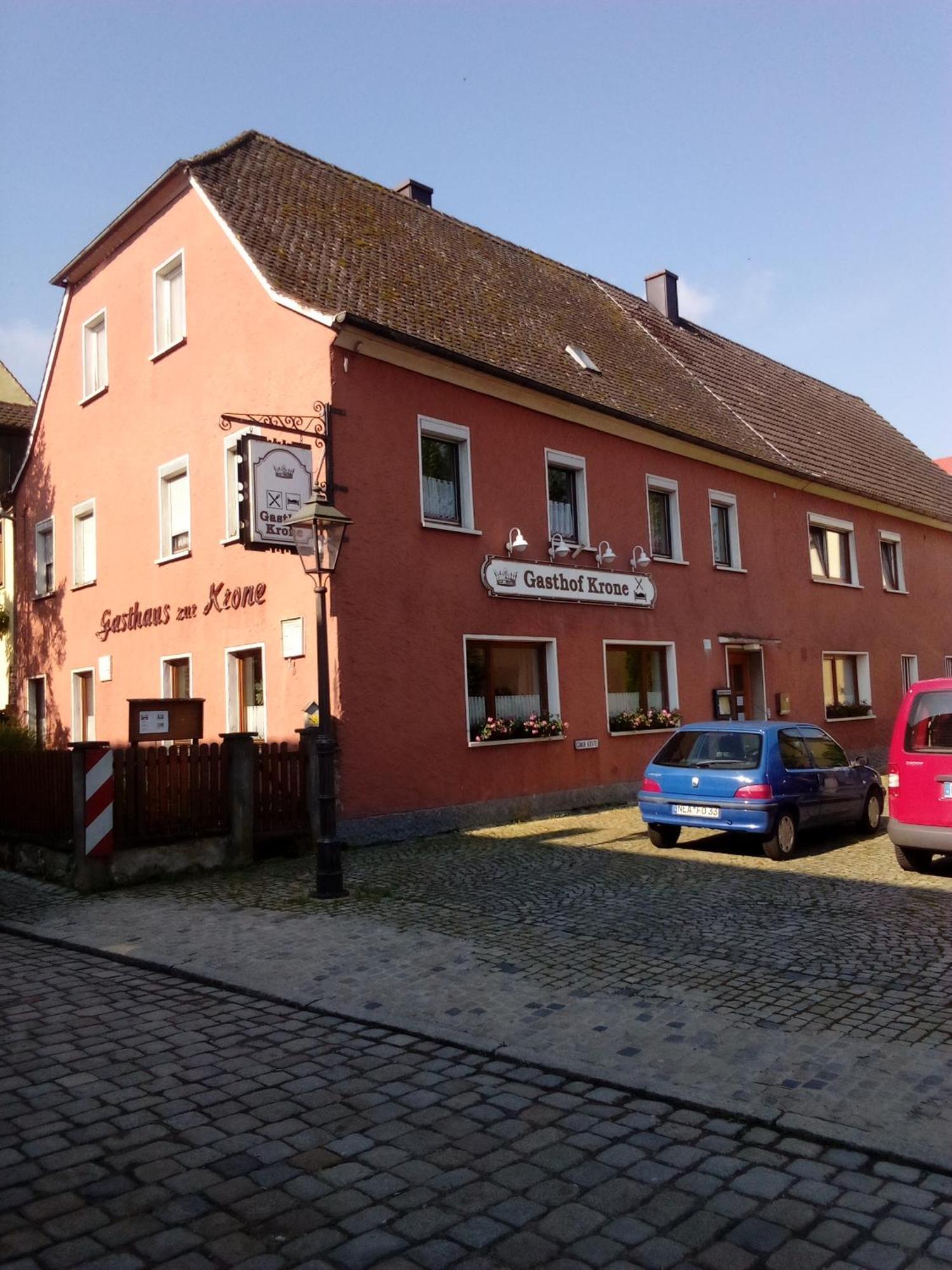 Gasthof Zur Krone Burghaslach Esterno foto